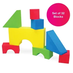 Edushape Big Edu-Color Blocks, 32 Piece