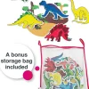 Edushape Magic Creations Bath Play Set - Dinosaurs, 13 Pieces
