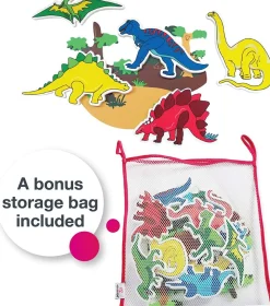 Edushape Magic Creations Bath Play Set - Dinosaurs, 13 Pieces
