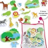 Edushape Magic Creations Bathtub Foam Stickers, Jungle Fun, 17 Piece Set