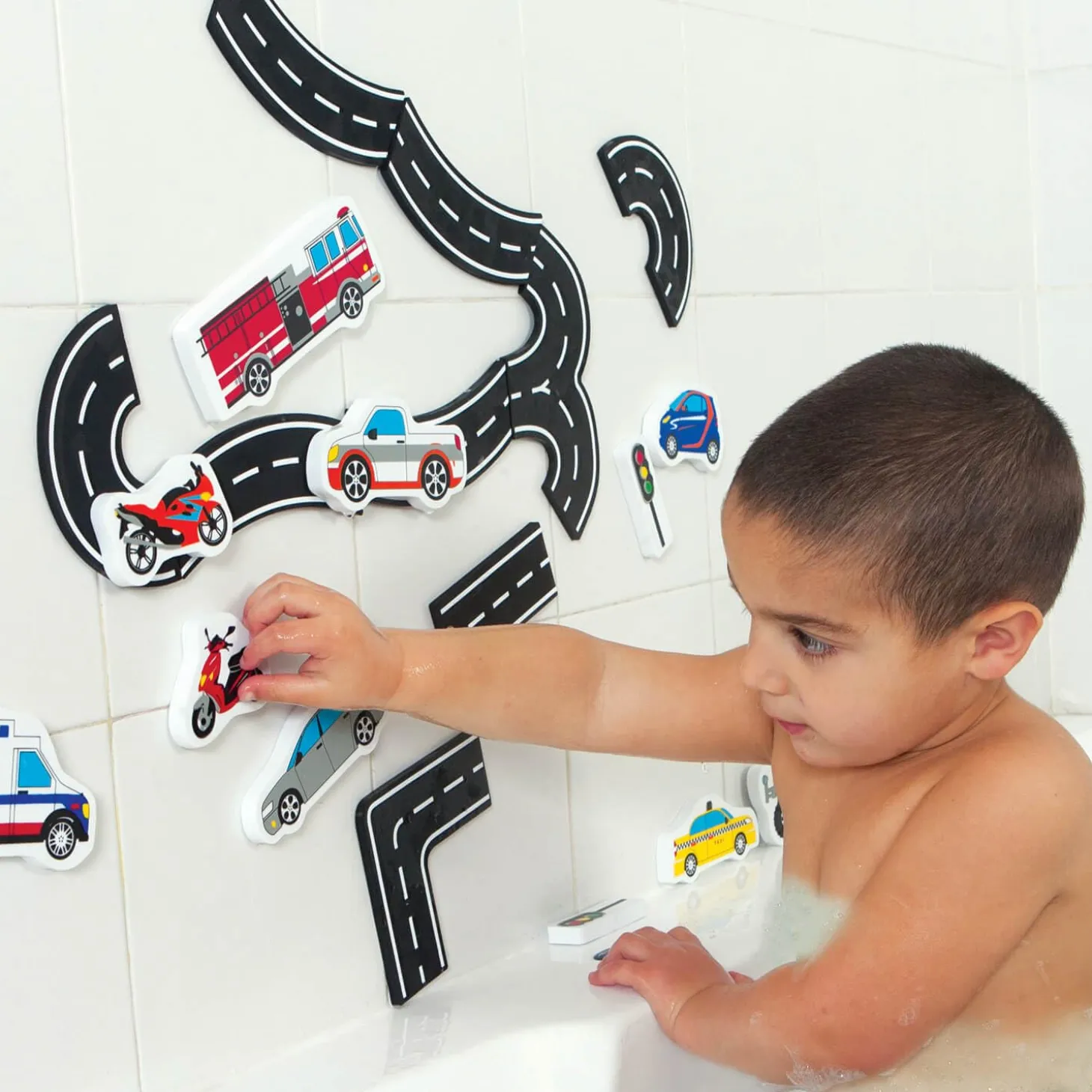 Edushape Magic Creations Traffic Fun Foam Baby Bath Toys Kit