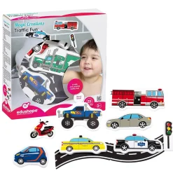 Edushape Magic Creations Traffic Fun Foam Baby Bath Toys Kit
