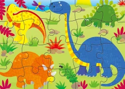 Galt 4 Puzzles In A Box - Dinosaurs
