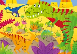 Galt 4 Puzzles In A Box - Dinosaurs