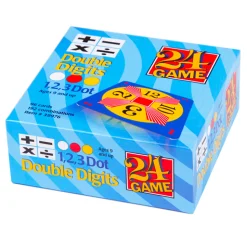 24 Game Double Digits Math Card Game, 96 Card Pack