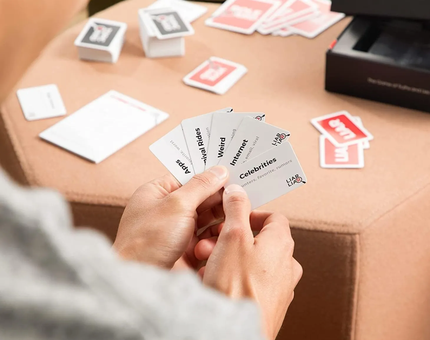 LIAR LIAR - The Game of Truths and Lies - Family Friendly Card Game for All Ages