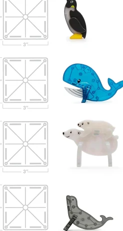 MAGNA-TILES Artic Animals Magnetic Construction Set - 25 Piece