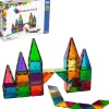 MAGNA-TILES Classic Clear Colors - 100 Piece Set