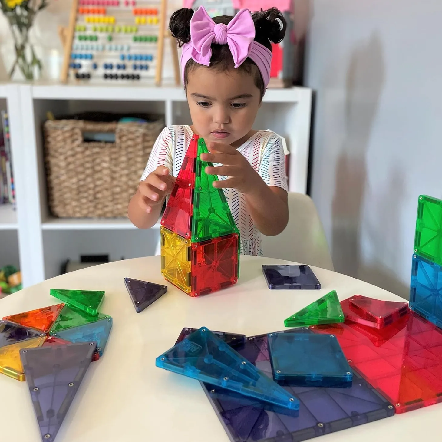 MAGNA-TILES Classic Clear Colors - 32 Piece Set