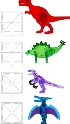 MAGNA-TILES Dino World - 40 Piece Set
