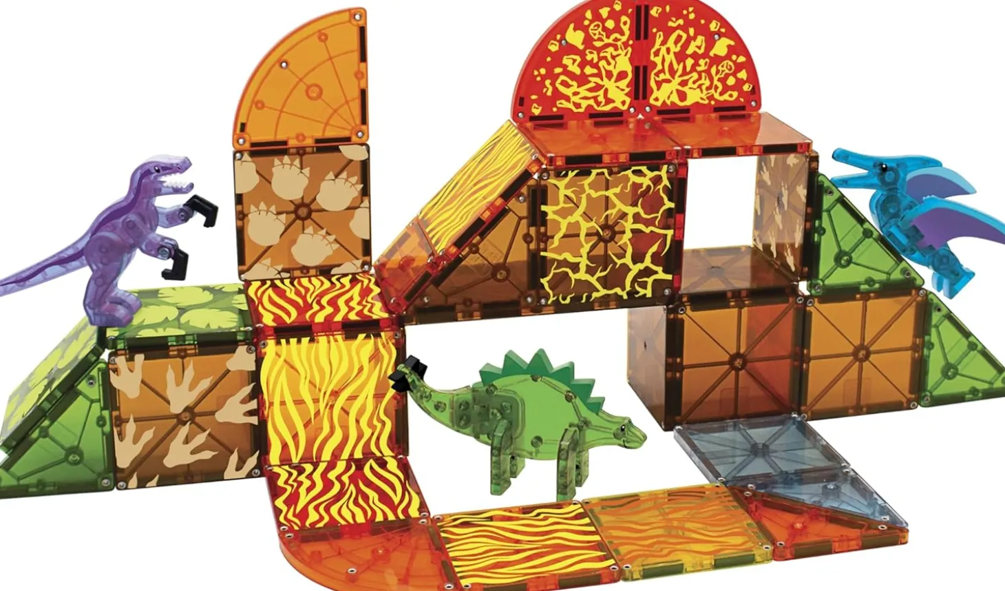 MAGNA-TILES Dino World - 40 Piece Set