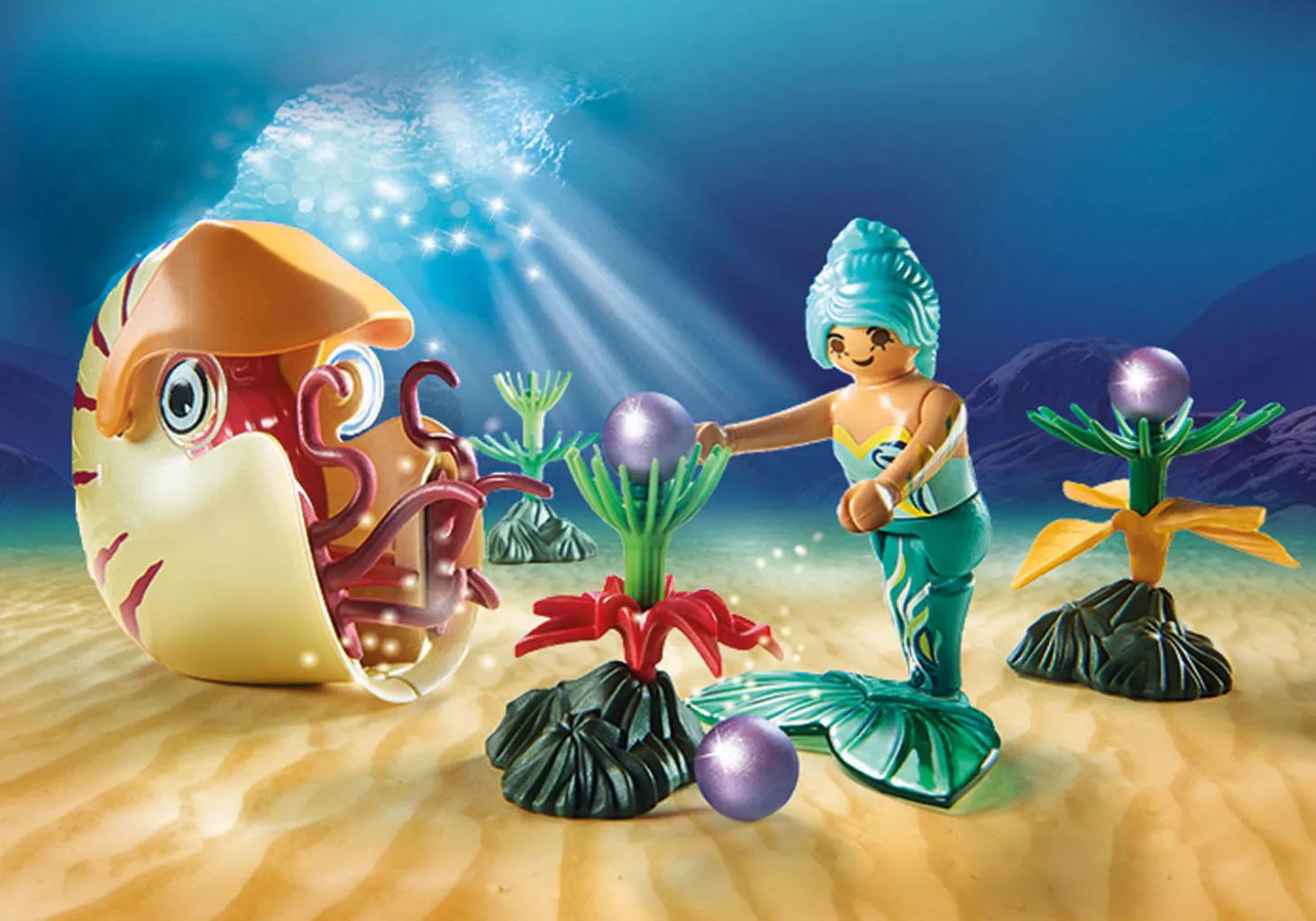 Mermaid with Sea Snail Gondola