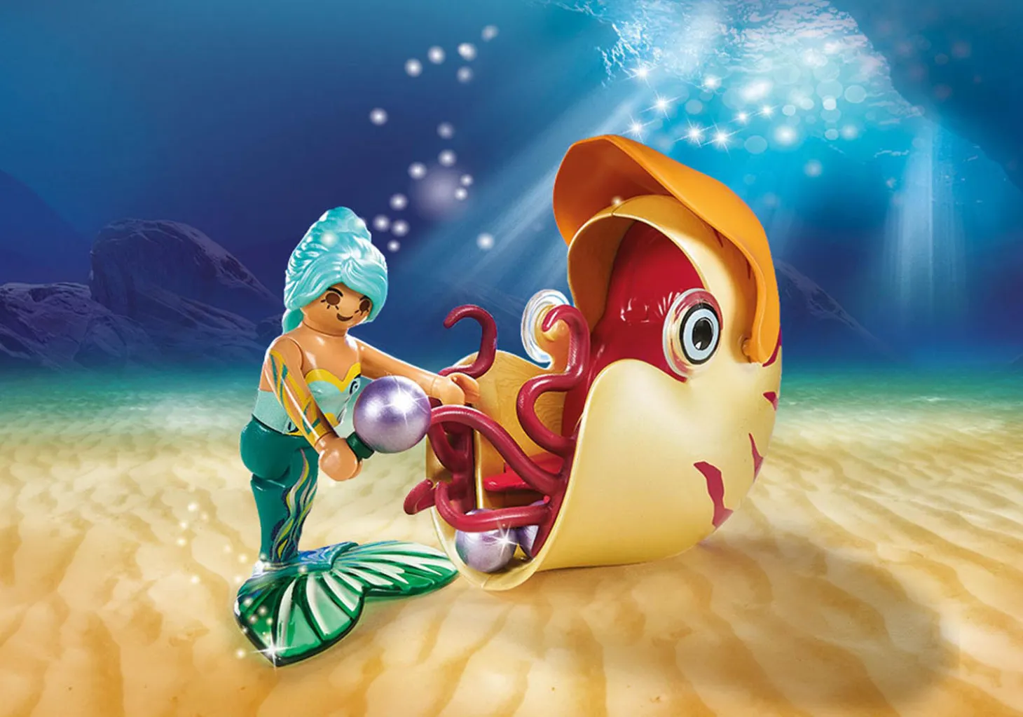 Mermaid with Sea Snail Gondola