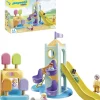 Playmobil 1.2.3: Adventure Tower with Ice Cream Booth