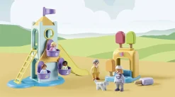 Playmobil 1.2.3: Adventure Tower with Ice Cream Booth