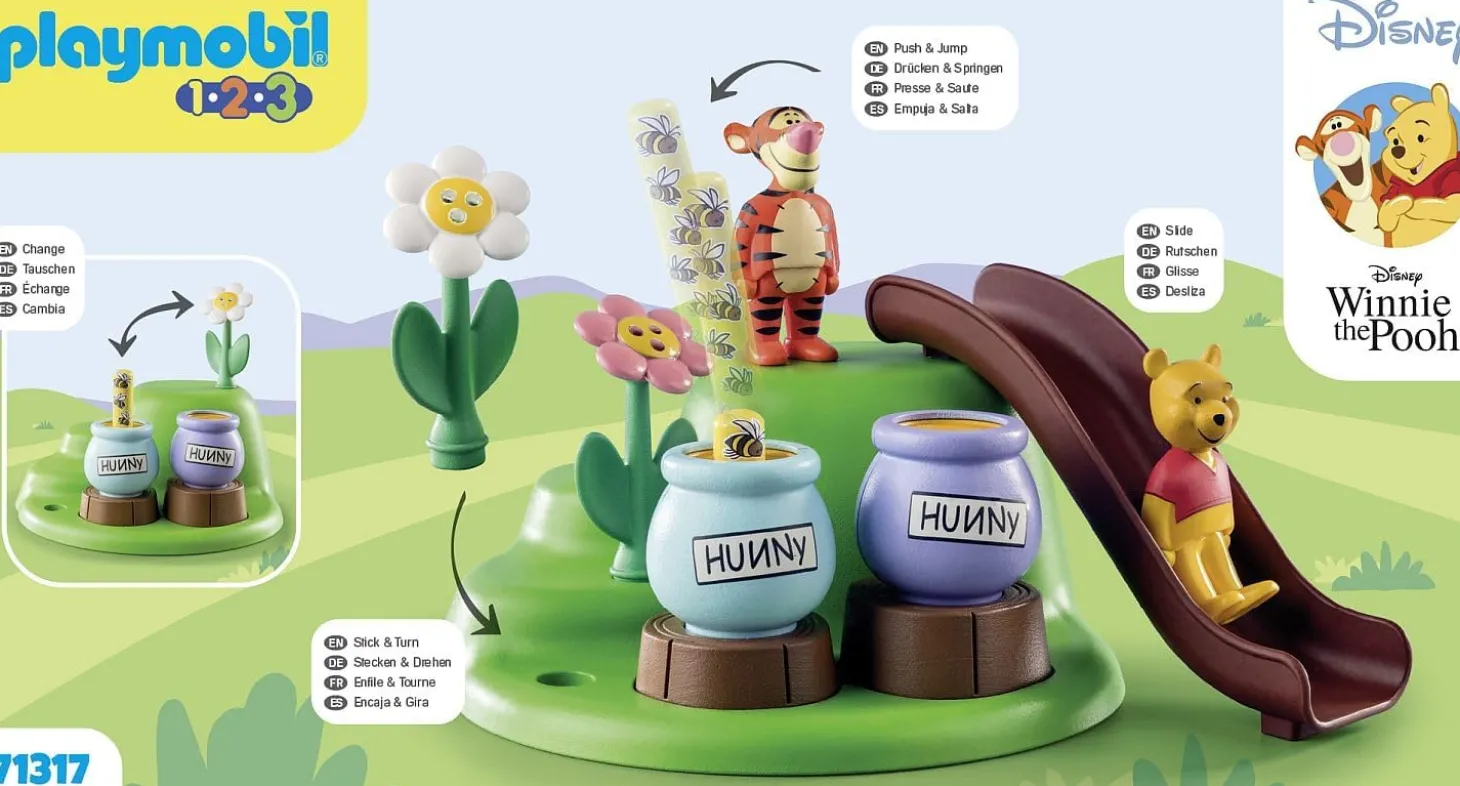 Playmobil 1.2.3 Disney: Winnie's & Tigger's Bee Garden