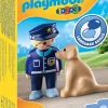 Playmobil 1.2.3 Police Officer with Dog