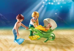 Playmobil Family with Shell Stroller