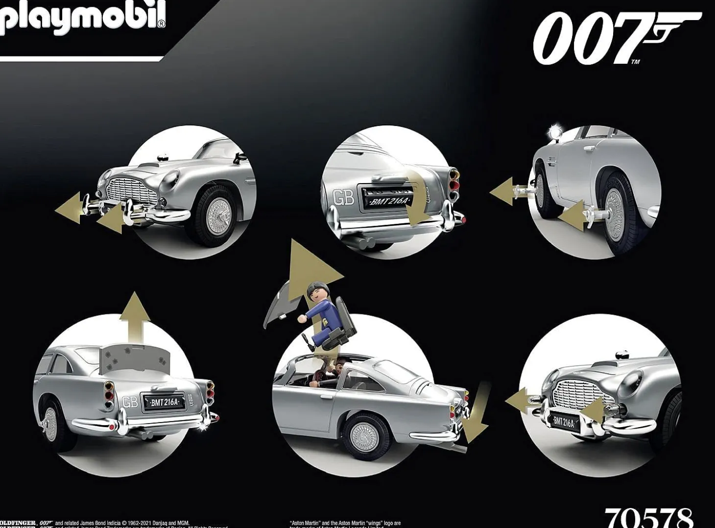 Playmobil James Bond Aston Martin DB5, Goldfinger Edition