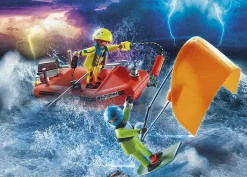 Playmobil Kitesurfer Rescue with Speedboat