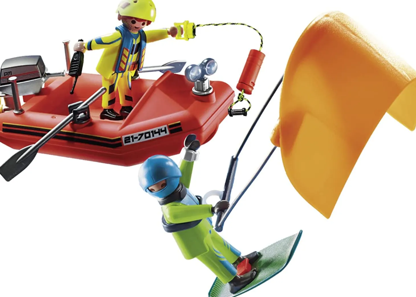 Playmobil Kitesurfer Rescue with Speedboat