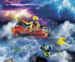Playmobil Kitesurfer Rescue with Speedboat