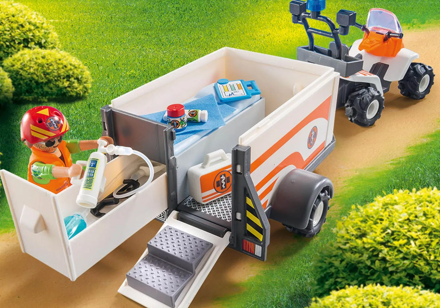 Playmobil Rescue Quad with Trailer