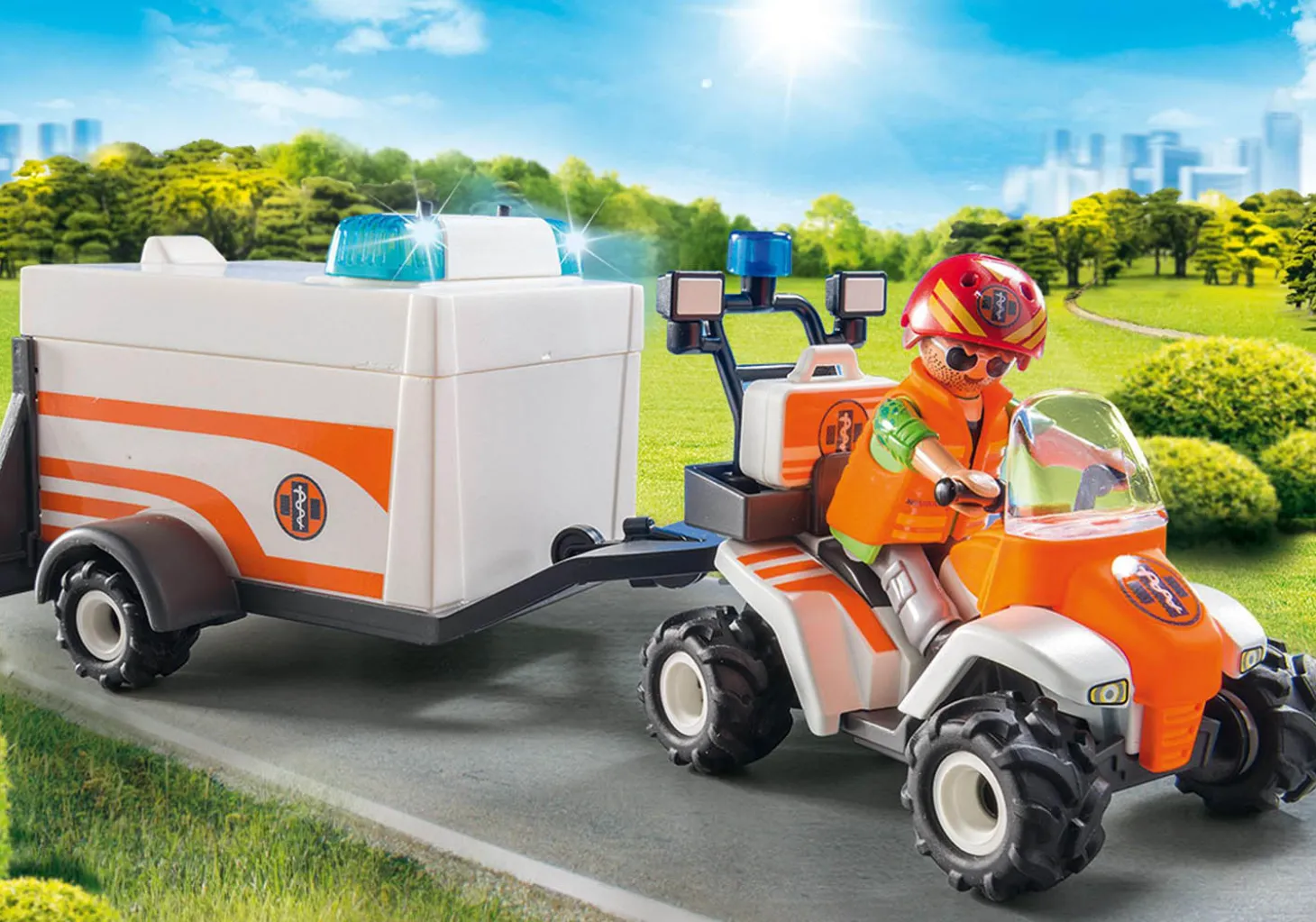 Playmobil Rescue Quad with Trailer