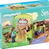 Playmobil Spirit Riding Free Pru & Chica Linda with Horse Stall