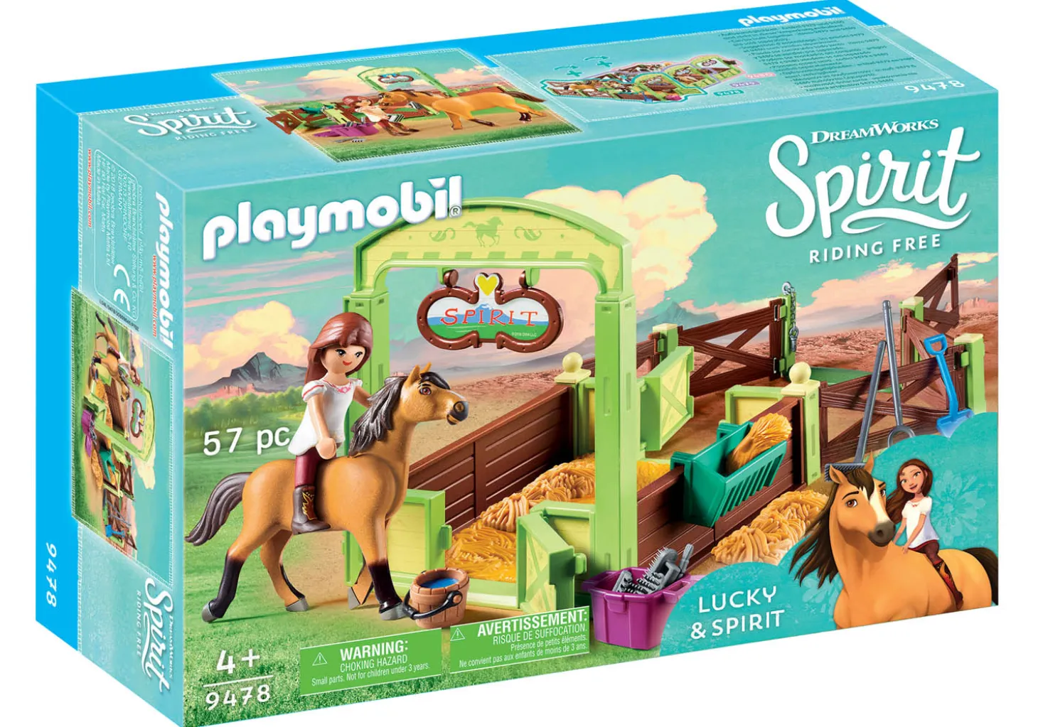 Playmobil Spirit Riding Free Lucky & Spirit with Horse Stall