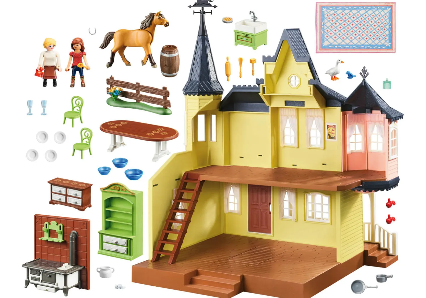Playmobil Spirit Riding Free Lucky's House Playset