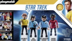 Playmobil Star Trek Figures Captain Kirk, Spock, Uhura, and MCCoy