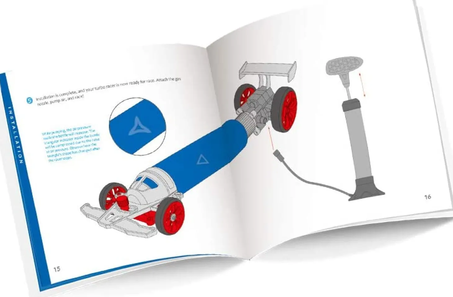 Playsteam Atmospheric Inferno Turbo Racer STEAM Air Powered Car Science Kit