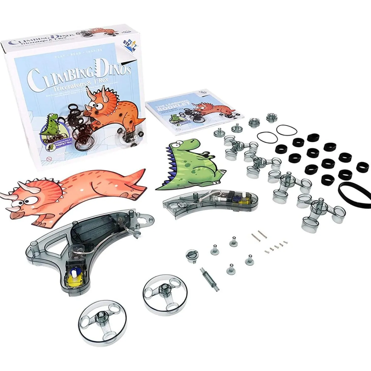 Playsteam Climbing Triceratops & Hopping T-Rex