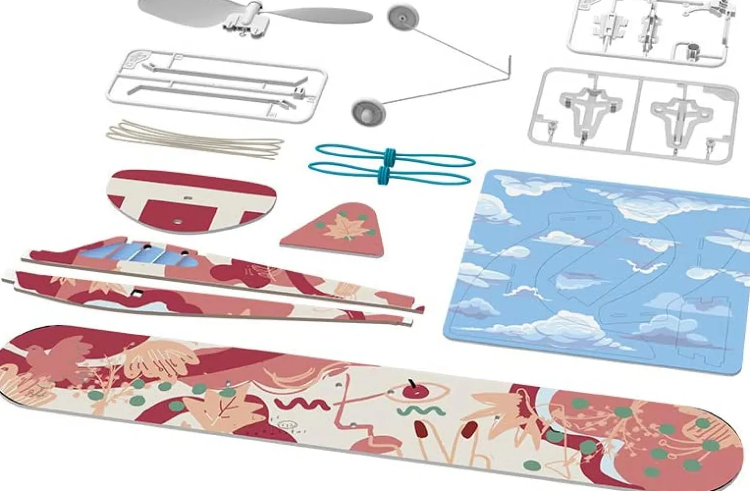 Playsteam Rubber Band Airplane Science - High Wing