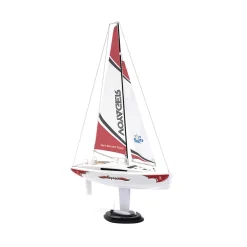 Playsteam Voyager 280 Motor-Power RC Sailboat - 14 in, Red