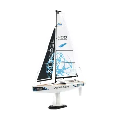 Playsteam Voyager 400 Motor-Power RC Sailboat - 21 in, Blue