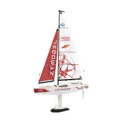 Playsteam Voyager 400 Motor-Power RC Sailboat - 21 in, Red