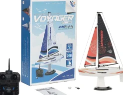 Playsteam Voyager 280 Motor-Power RC Sailboat - 17.5 in, Red