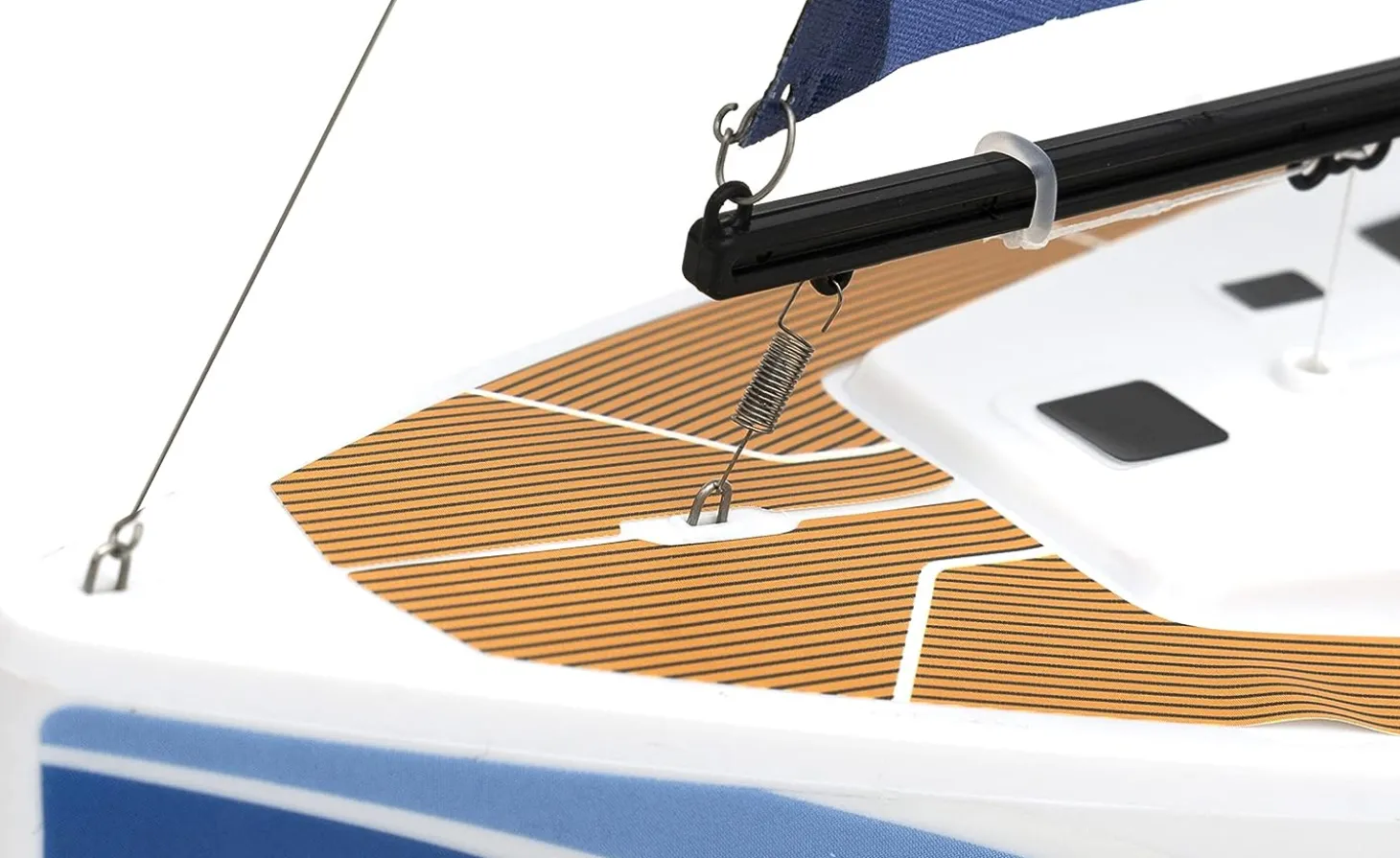 Playsteam Voyager 280 Motor-Power RC Sailboat - 17.5 in, Blue