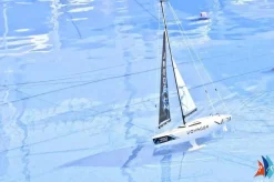 Playsteam Voyager 280 Motor-Power RC Sailboat - 14 in, Blue