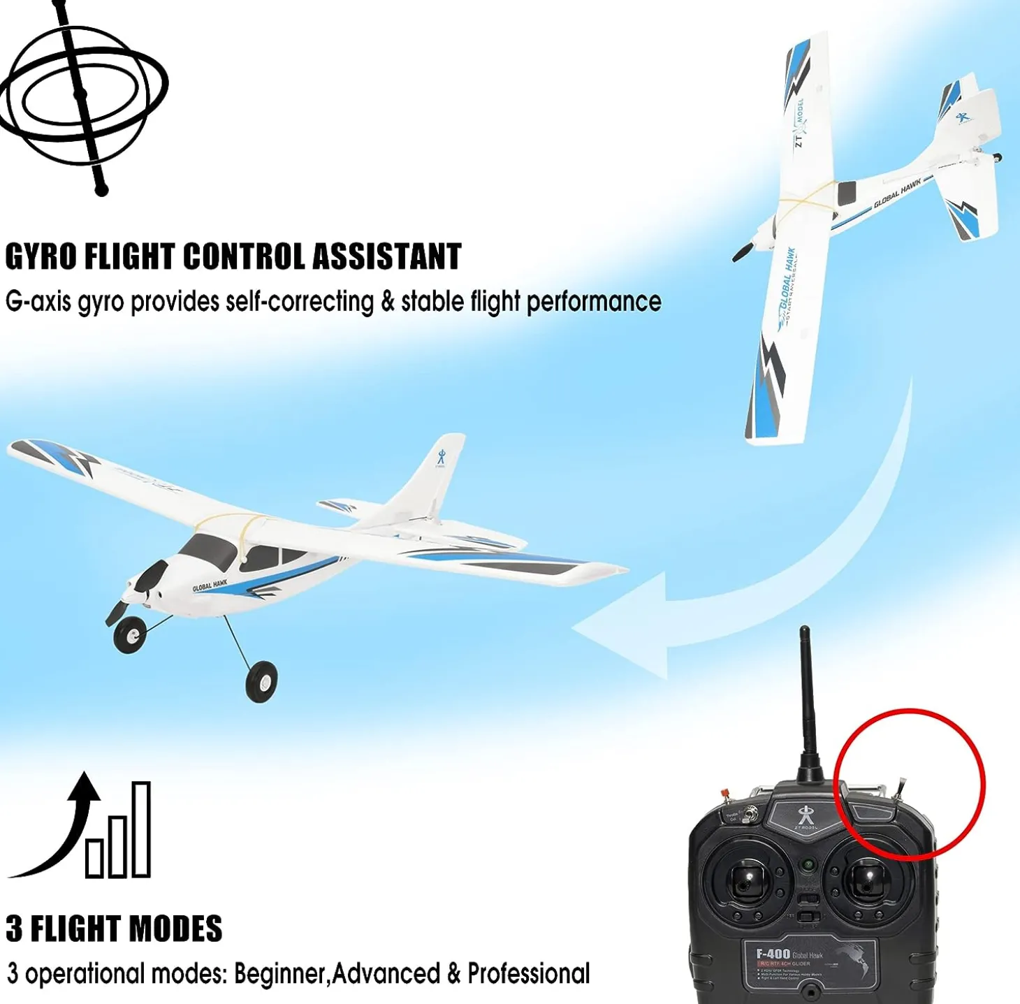 Playsteam XA08802B Global Hawk - Blue