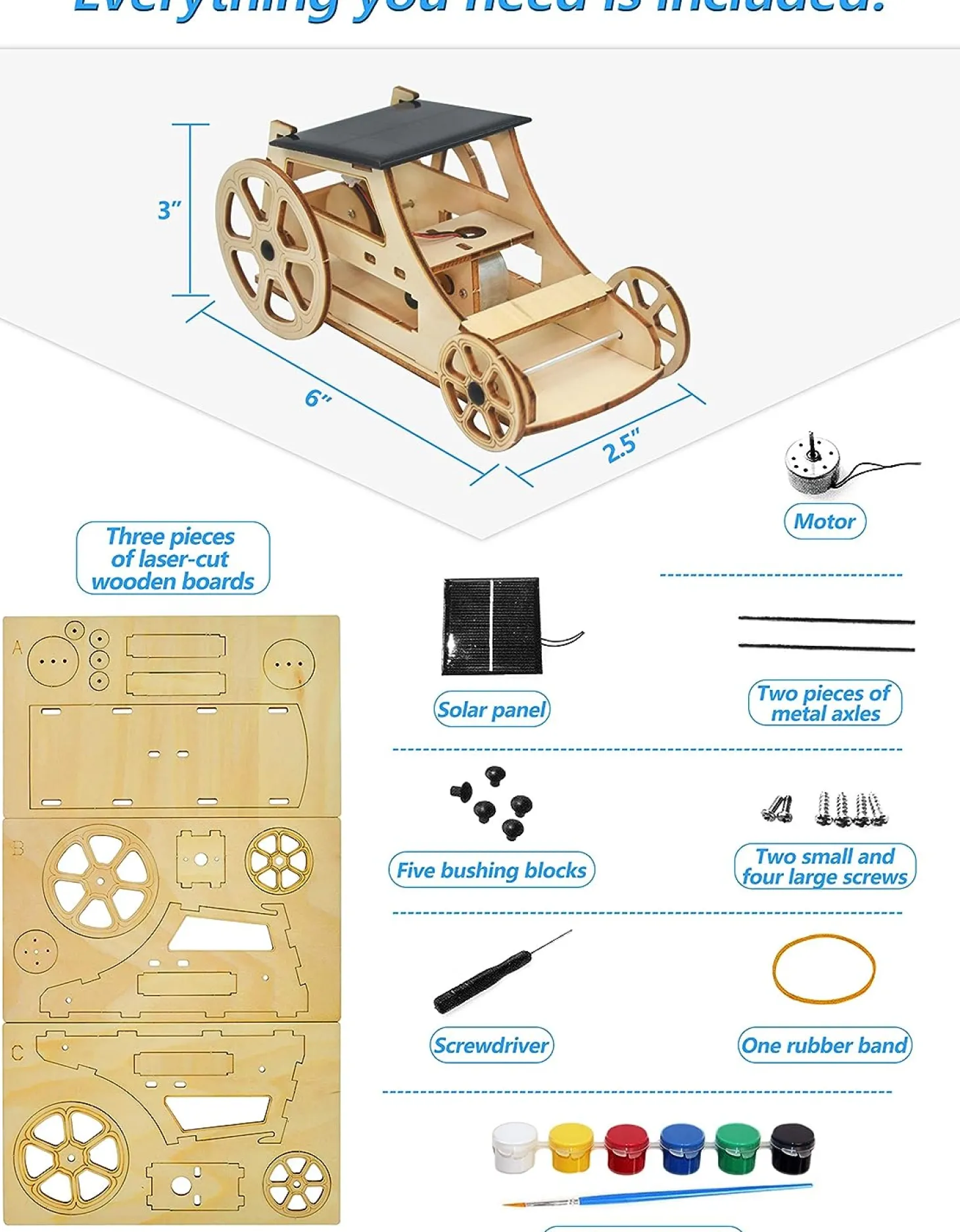 Templeton Educational Solar Powered Car STEM Building Kit