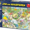 The Camping in the Forest Comic Jigsaw Puzzle, 1000 Pieces, by Jumbo Toys